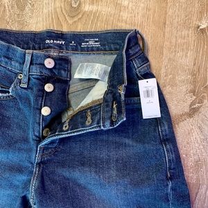 NWT Curvy Extra High-Rise Straight Leg Denim Blue Jeans - Old Navy